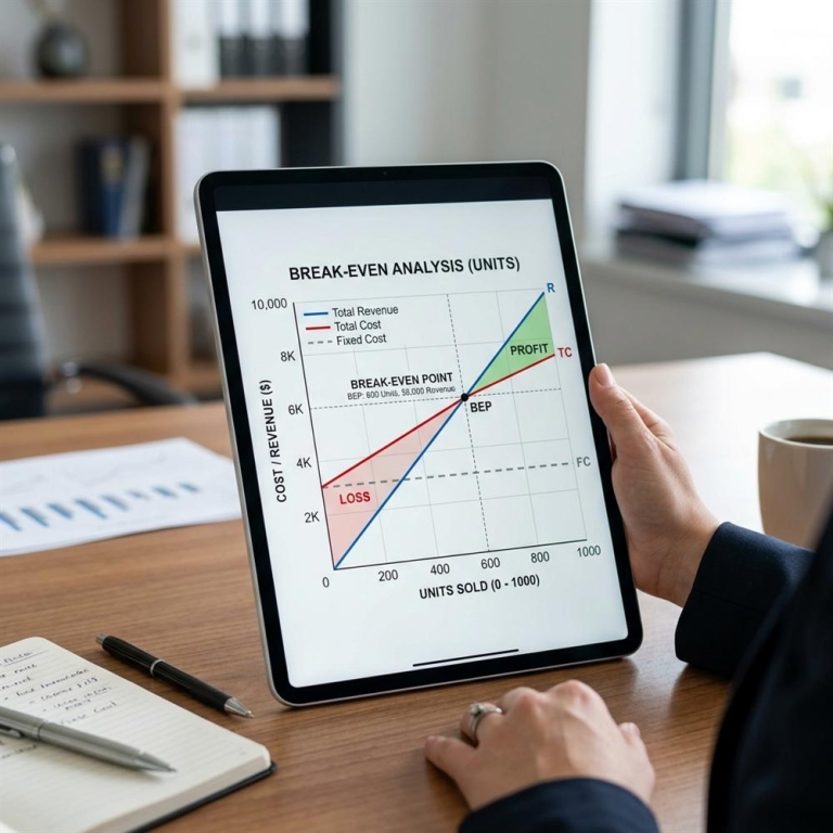 Cálculo del punto de equilibrio financiero para autónomos